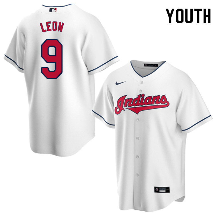 Nike Youth #9 Sandy Leon Cleveland Indians Baseball Jerseys Sale-White